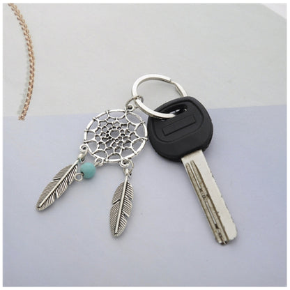 2 PCS Fashion Simple Dream Catcher Series Beads Keychain(Green) by buy2fix