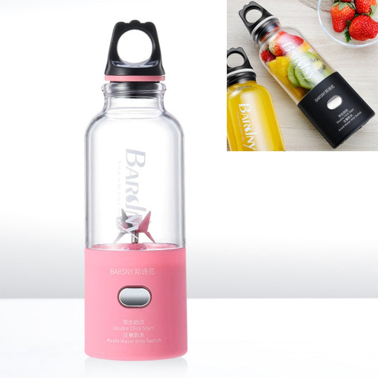 Multifunctional Juicer Rotatory Extractor Cup Portable USB Charge Juicer Blender with 6 Blades(Pink) - Electric juicers by buy2fix | Online Shopping UK | buy2fix