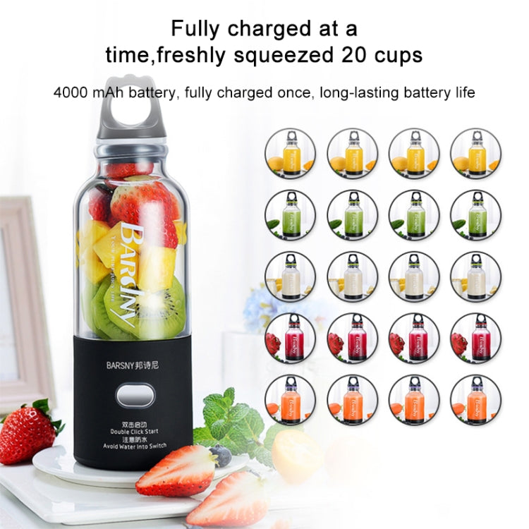 Multifunctional Juicer Rotatory Extractor Cup Portable USB Charge Juicer Blender with 6 Blades(Pink) - Electric juicers by buy2fix | Online Shopping UK | buy2fix