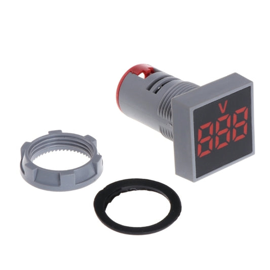 AD101-22VMS Mini AC 50-500V Voltmeter Square Panel LED Digital Voltage Meter Indicator(Green) - Current & Voltage Tester by buy2fix | Online Shopping UK | buy2fix