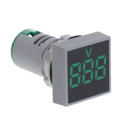AD101-22VMS Mini AC 50-500V Voltmeter Square Panel LED Digital Voltage Meter Indicator(Green) - Current & Voltage Tester by buy2fix | Online Shopping UK | buy2fix