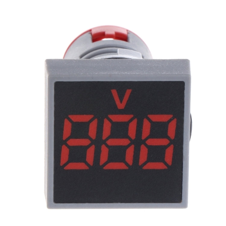 AD101-22VMS Mini AC 50-500V Voltmeter Square Panel LED Digital Voltage Meter Indicator(Green) - Current & Voltage Tester by buy2fix | Online Shopping UK | buy2fix