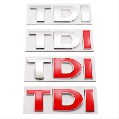 DIY TDI 3D Badge Emblem Decal Car Sticker, Random Color Delivery by buy2fix