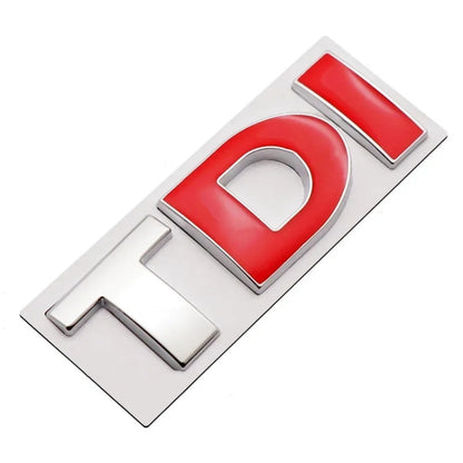 DIY TDI 3D Badge Emblem Decal Car Sticker, Random Color Delivery by buy2fix