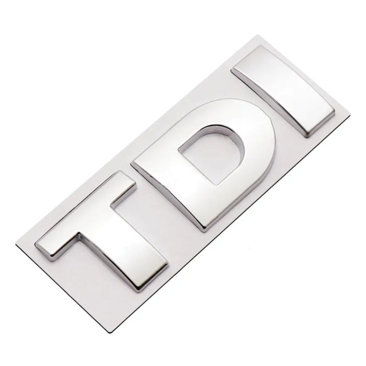 DIY TDI 3D Badge Emblem Decal Car Sticker, Random Color Delivery by buy2fix