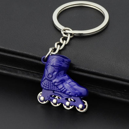 Creative Simulation Skates Keychain Personalized Pendant Gift(Blue) by buy2fix