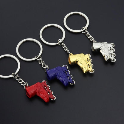 Creative Simulation Skates Keychain Personalized Pendant Gift(Silver) by buy2fix