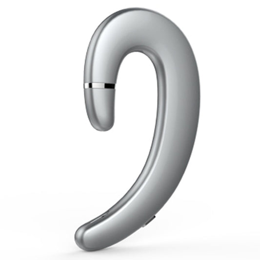 ET Bluetooth Earphone Wireless Headset Handsfree Ear Hook Waterproof Noise Cancelling Earphone with Mic for Android IPhone(silver) - Bluetooth Earphone by buy2fix | Online Shopping UK | buy2fix