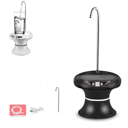 Tray Bucket Water Pump USB Rechargeable Wireless Electric Mineral Water Bucket Automatic Water Dispenser(Black) - Drinking Tools by buy2fix | Online Shopping UK | buy2fix