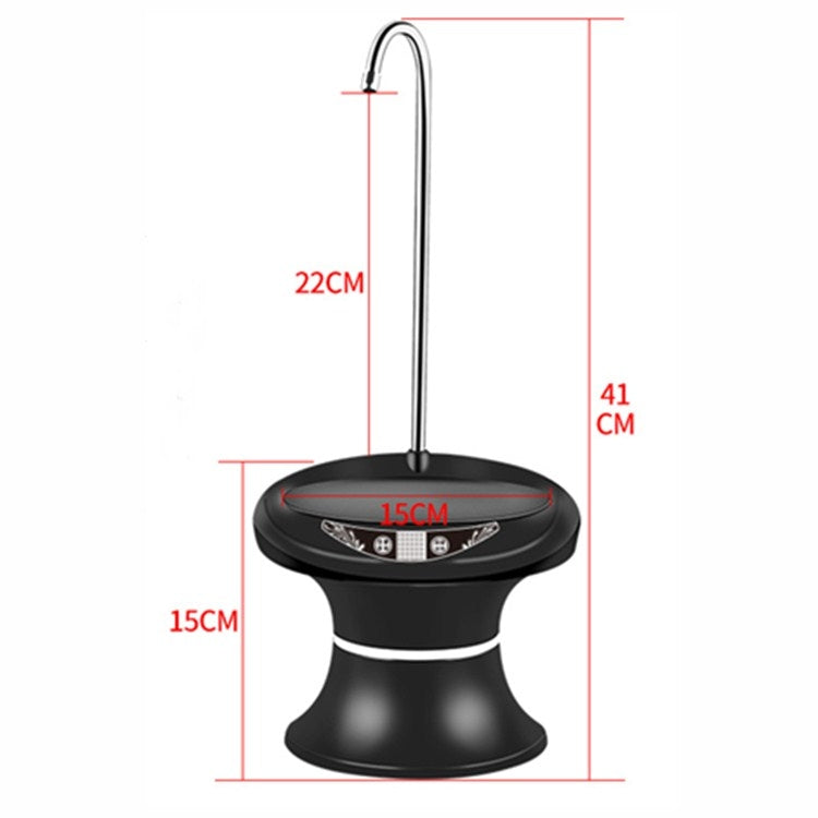 Tray Bucket Water Pump USB Rechargeable Wireless Electric Mineral Water Bucket Automatic Water Dispenser(Black) - Drinking Tools by buy2fix | Online Shopping UK | buy2fix