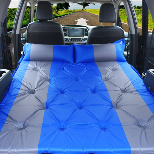 Gonflable automatique SUV voiture lit gonflable voiture de voyage matelas d'air extérieur lit voiture Auto Sources lit lit de voyage (bleu)