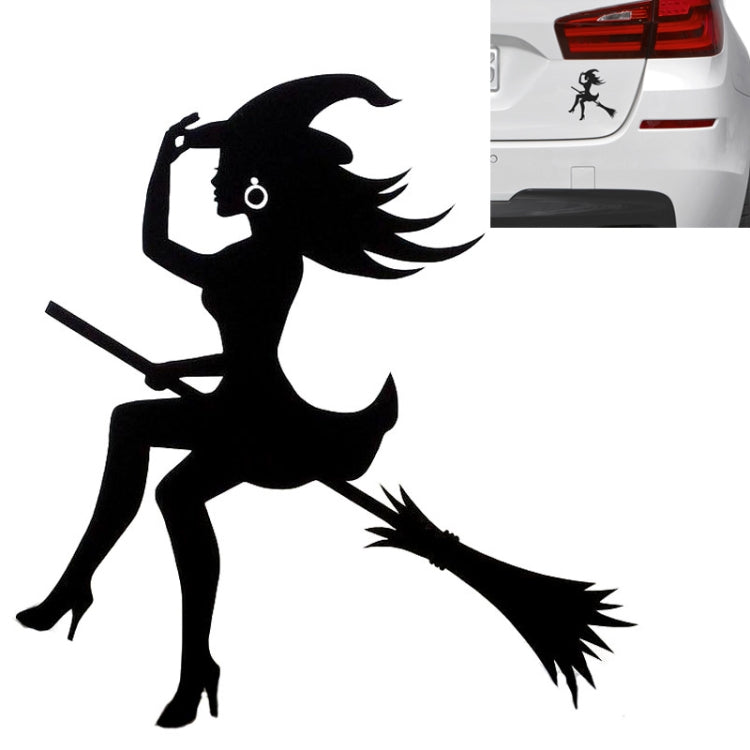 Sexy Witch Fashion Car Sticker Vinyl Decals Decor, Size: 15x14cm(Black) by buy2fix