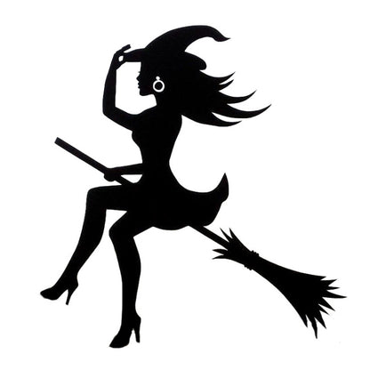 Sexy Witch Fashion Car Sticker Vinyl Decals Decor, Size: 15x14cm(Black) by buy2fix