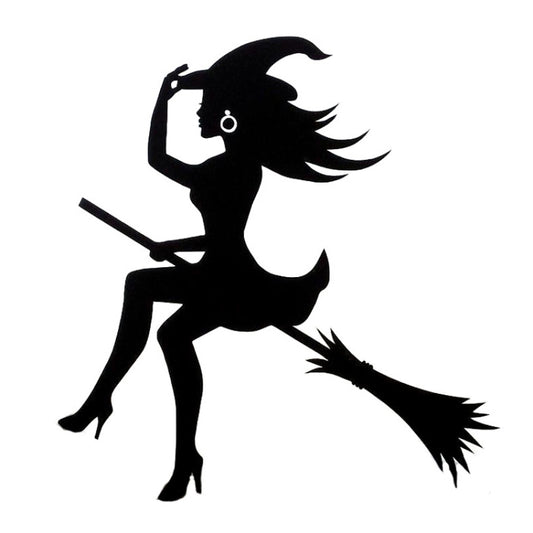 Sexy Witch Fashion Car Sticker Vinyl Decals Decor, Size: 15x14cm(Black) by buy2fix