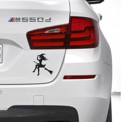 Sexy Witch Fashion Car Sticker Vinyl Decals Decor, Size: 15x14cm(Silver) by buy2fix