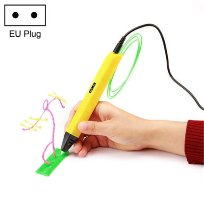RP800A Childrens Educational Toys 3D Printing Pen, Plug Type:EU Plug(Yellow) by buy2fix