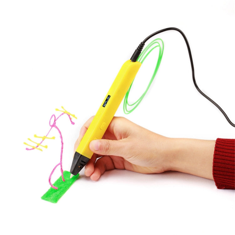 RP800A Childrens Educational Toys 3D Printing Pen, Plug Type:EU Plug(Yellow) by buy2fix