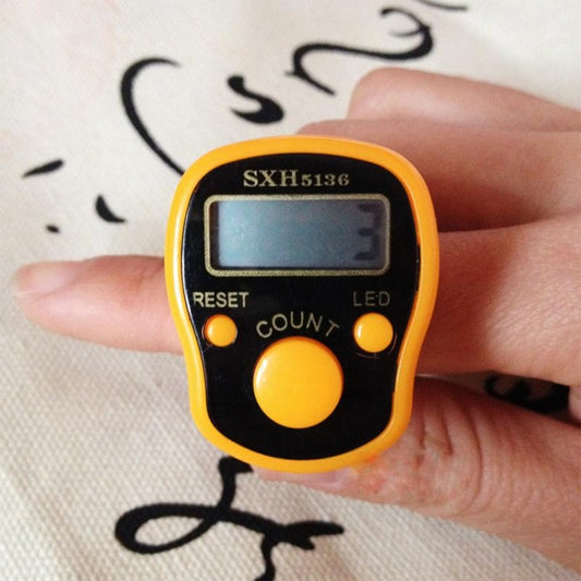 Electronic Digital Counter Portable Hand Operated Tally LCD Screen Finger Counter, Random Color - Other Tester Tool by buy2fix | Online Shopping UK | buy2fix