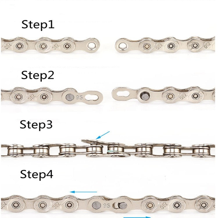 3 Pairs Bicycle Chain Magic Buckle Chain Joint, Model:KM- 9 Speed - Bicycle Chains & Rounds by buy2fix | Online Shopping UK | buy2fix