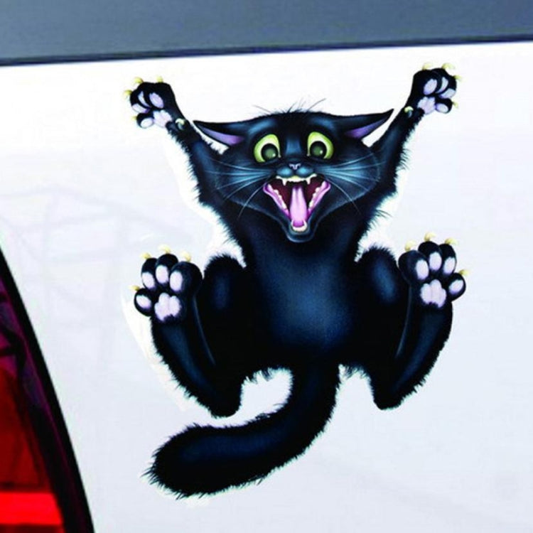 5 PCS Black Cat Pattern Halloween Car Sticker Decor by buy2fix