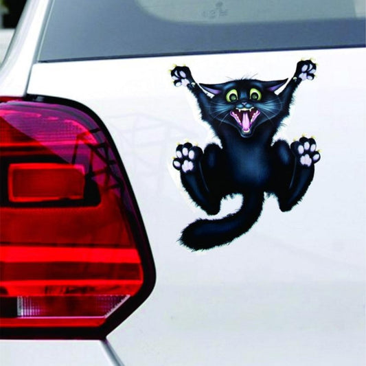 5 PCS Black Cat Pattern Halloween Car Sticker Decor by buy2fix