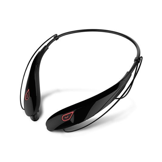 Large Capacity Battery Handsfree Sport Wireless Bluetooth Stereo Earphones with Mic(Black red) - Neck-mounted Earphone by buy2fix | Online Shopping UK | buy2fix
