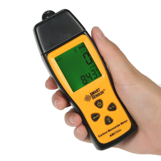 Smart Sensor AS8700A Handheld Carbon Monoxide Meter High Precision Digital CO Leak Detector Analyzer,  Sound  Light Alarm, Range: 0-1000ppm - Gas Monitor by BENETECH | Online Shopping UK | buy2fix