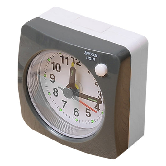 Bedside Mute Alarm Clock With Light & Snooze Function(Gray) - Alarm Clocks by buy2fix | Online Shopping UK | buy2fix