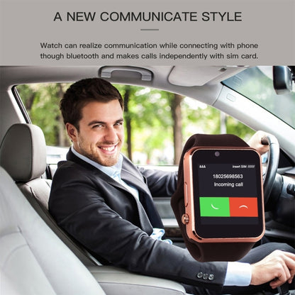 A1 1.54 inch IPS Screen Bluetooth Smart Watch Support Call Music Photography TF Card(Gold) by buy2fix
