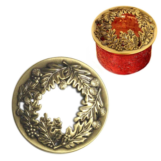 Built-in Wrought Iron Polythermal Anti-hanging Wall Scented Candle Zinc Alloy Smart Cover(Holy Fruit) - Candles & Candle Holders by buy2fix | Online Shopping UK | buy2fix