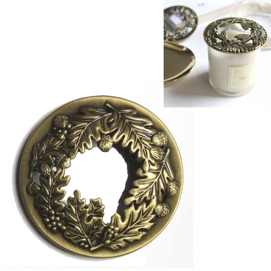 Built-in Wrought Iron Polythermal Anti-hanging Wall Scented Candle Zinc Alloy Smart Cover(Holy Fruit) - Candles & Candle Holders by buy2fix | Online Shopping UK | buy2fix