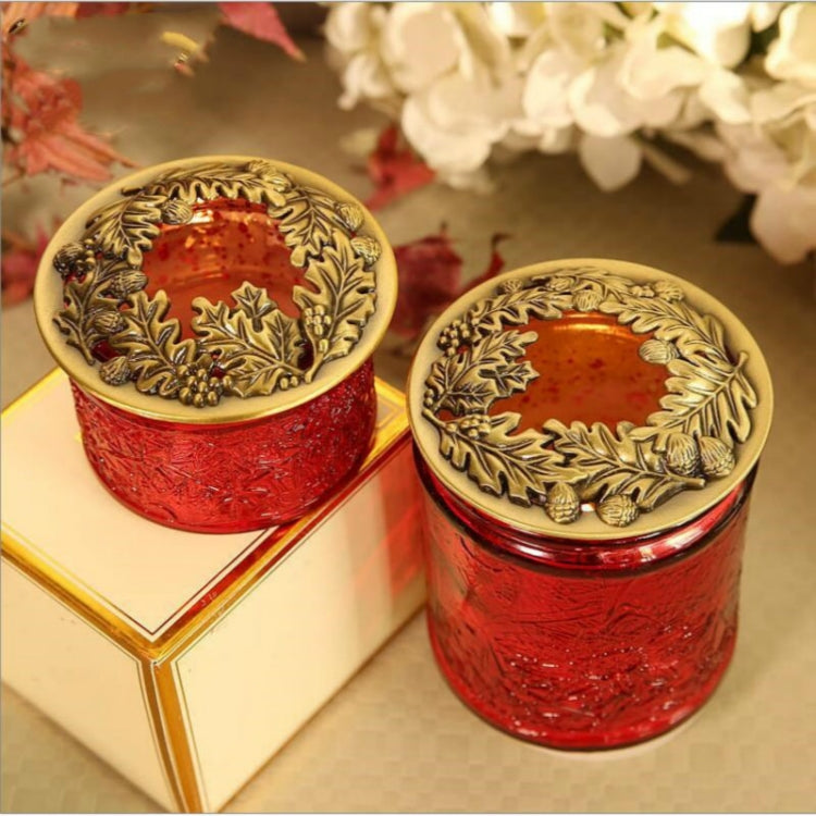Built-in Wrought Iron Polythermal Anti-hanging Wall Scented Candle Zinc Alloy Smart Cover(Butterfly Love Flower) - Candles & Candle Holders by buy2fix | Online Shopping UK | buy2fix