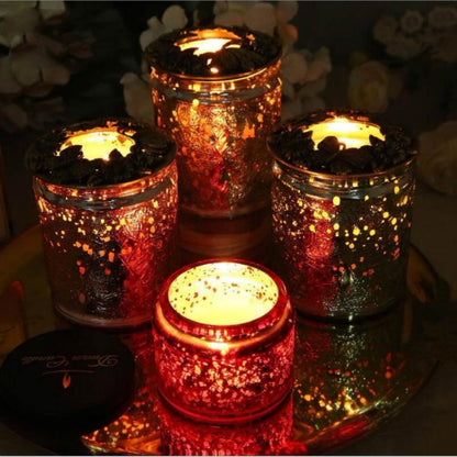 Built-in Wrought Iron Polythermal Anti-hanging Wall Scented Candle Zinc Alloy Smart Cover(3D Butterfly) - Candles & Candle Holders by buy2fix | Online Shopping UK | buy2fix
