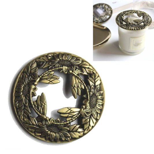 Built-in Wrought Iron Polythermal Anti-hanging Wall Scented Candle Zinc Alloy Smart Cover(Dragonfly) by buy2fix