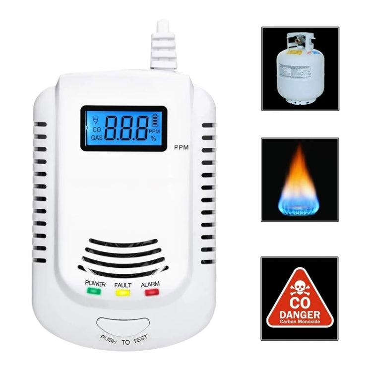 Coalgas Natural Gas Methane Propane Leak Detector Tester Measurer Home Security Tool, EU Plug - Gas Monitor by buy2fix | Online Shopping UK | buy2fix
