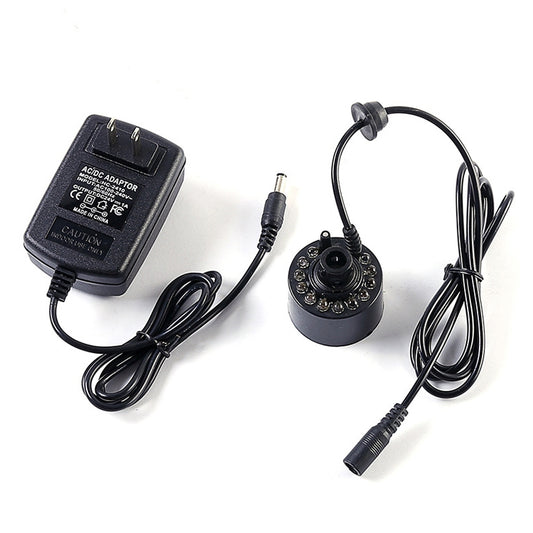 Fountain Fish Tank Ultrasonic Portable Atomizer, US Plug, Type:Electronic 12 Lamp Plastic - Fish Tanks & Accessories by buy2fix | Online Shopping UK | buy2fix