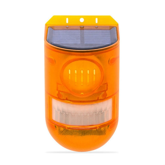 129dB Solar Alarm Light Human Body Induction Alarm Farm Anti-theft Drive Object Sound and Light Alarm Light, Style:N911E English - Alarm System by buy2fix | Online Shopping UK | buy2fix