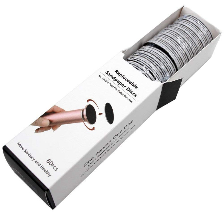 60 PCS Replacement Sandpaper Disk for Electric Foot Polisher, Specification:100 Mesh(Fine Sand) - Grinding Tools & Accessories by buy2fix | Online Shopping UK | buy2fix