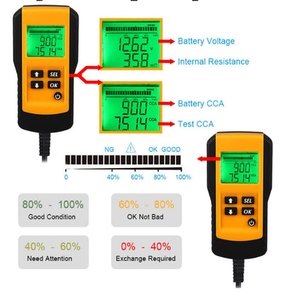 AE300 Car 12V Digital Battery Tester Analyzer - Electronic Test by buy2fix | Online Shopping UK | buy2fix