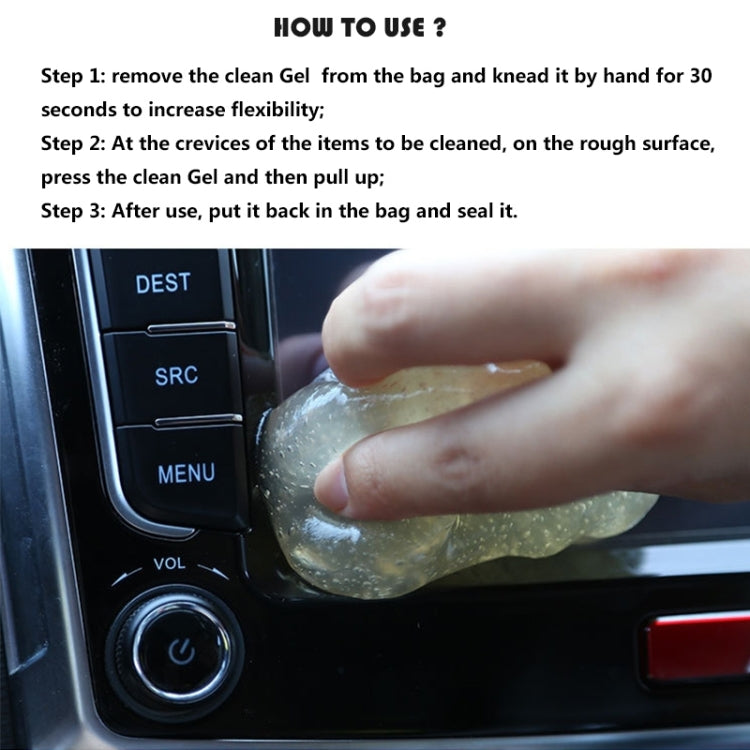 Car Clean Glue Gel Sticker (Sky Blue) by buy2fix