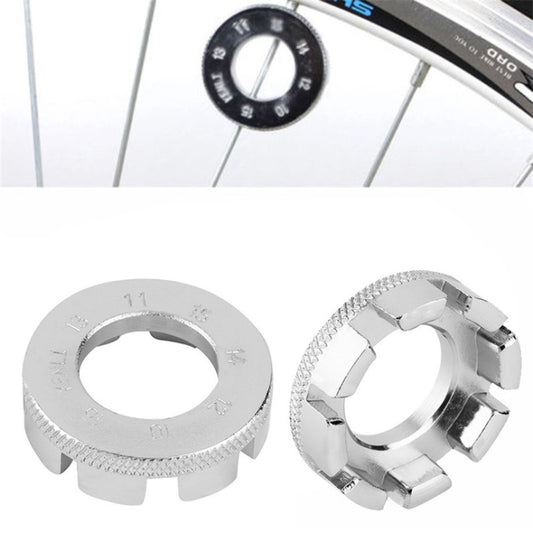 Bicycle spoke wrench tool 8 Way Cycling Wheel Rim Spanner Wrench Repair Tool Accessories(Silver) - Maintenance tools by buy2fix | Online Shopping UK | buy2fix