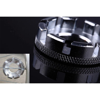 Bicycle spoke wrench tool 8 Way Cycling Wheel Rim Spanner Wrench Repair Tool Accessories(Silver) - Maintenance tools by buy2fix | Online Shopping UK | buy2fix