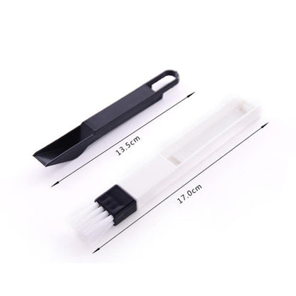 2 PCS  Mini Cleaning Brush with Detachable Dustpan for Window Groove Keyboard Corner Crannies(Blue) - Sponges, Cloths & Brushes by buy2fix | Online Shopping UK | buy2fix