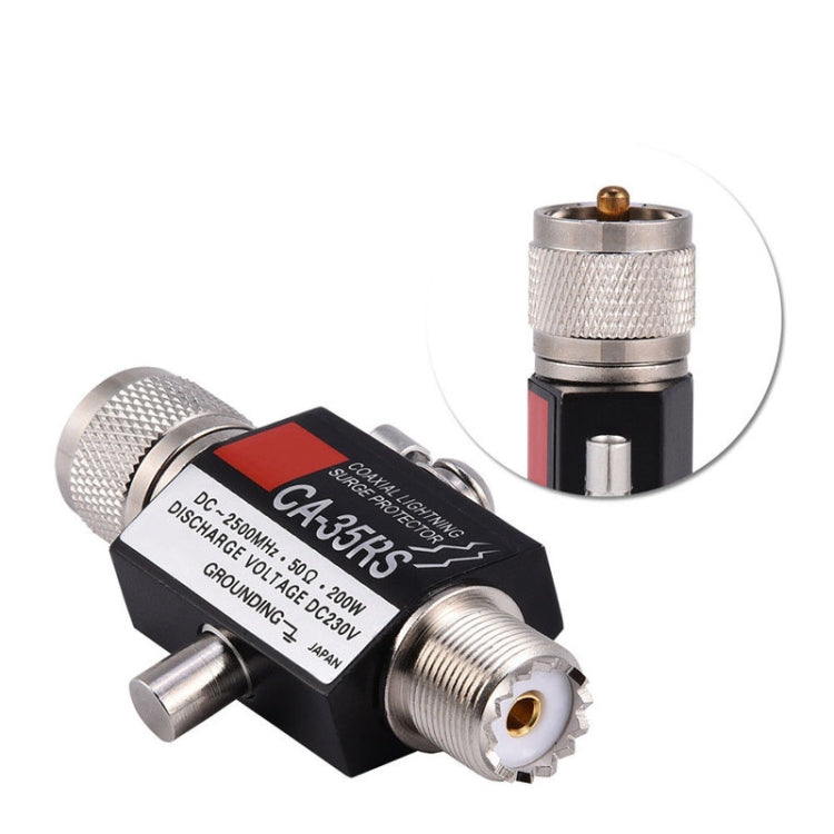 CA-35RS PL259 SO239 Walkie Talkie Radio Repeater Coaxial Lightning Antenna Surge Protector - Video Balun by buy2fix | Online Shopping UK | buy2fix