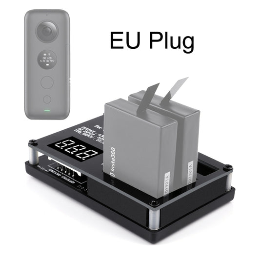 Micro USB Triple Battery Charger for Insta360 ONE X Panoramic Camera(Eu Plug) - Others by buy2fix | Online Shopping UK | buy2fix