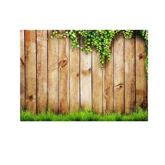 2.1m x 1.5m Flower Vine Vintage Wooden Board for Children Photographing Photography Background Cloth by buy2fix