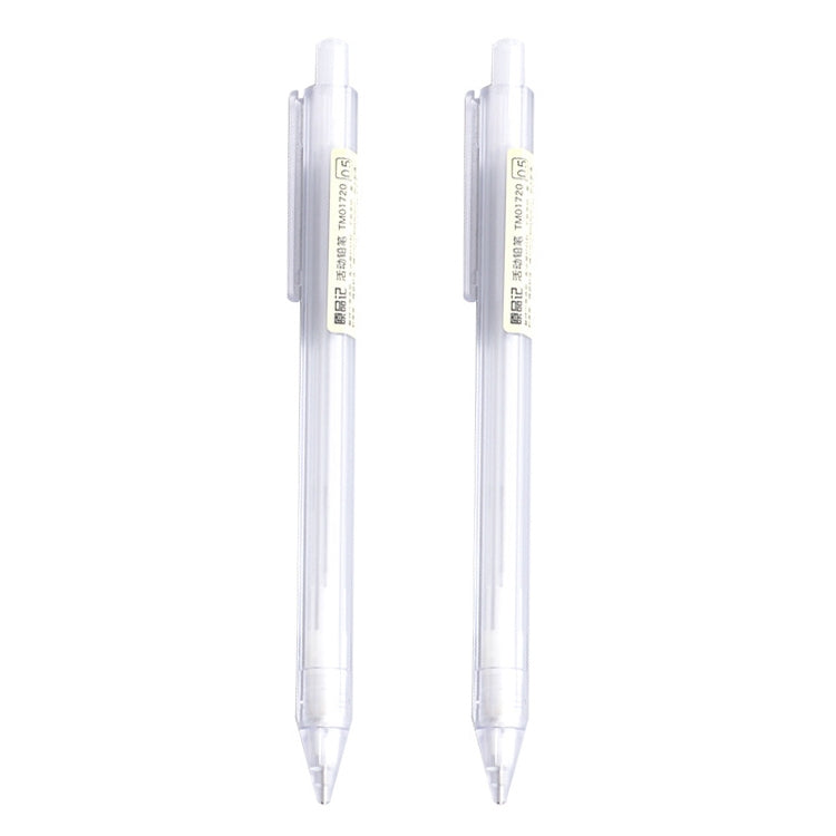 2 PCS Activity Pencil Frosted Transparent Hexagon Pen Student Pencil, Refill:0.5mm, Lead Hardness:2B - Pencils by buy2fix | Online Shopping UK | buy2fix
