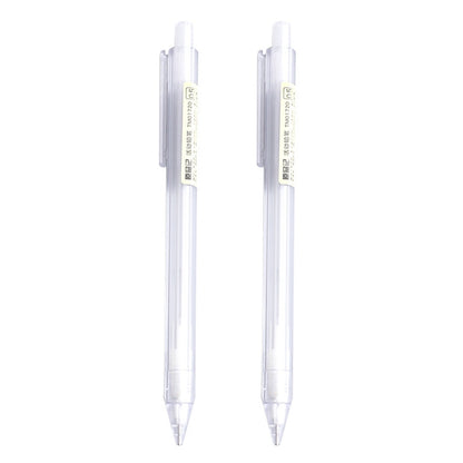 2 PCS Activity Pencil Frosted Transparent Hexagon Pen Student Pencil, Refill:0.5mm, Lead Hardness:2B - Pencils by buy2fix | Online Shopping UK | buy2fix
