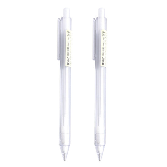 2 PCS Activity Pencil Frosted Transparent Hexagon Pen Student Pencil, Refill:0.5mm, Lead Hardness:2B - Pencils by buy2fix | Online Shopping UK | buy2fix