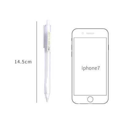 2 PCS Activity Pencil Frosted Transparent Hexagon Pen Student Pencil, Refill:0.5mm, Lead Hardness:2B - Pencils by buy2fix | Online Shopping UK | buy2fix